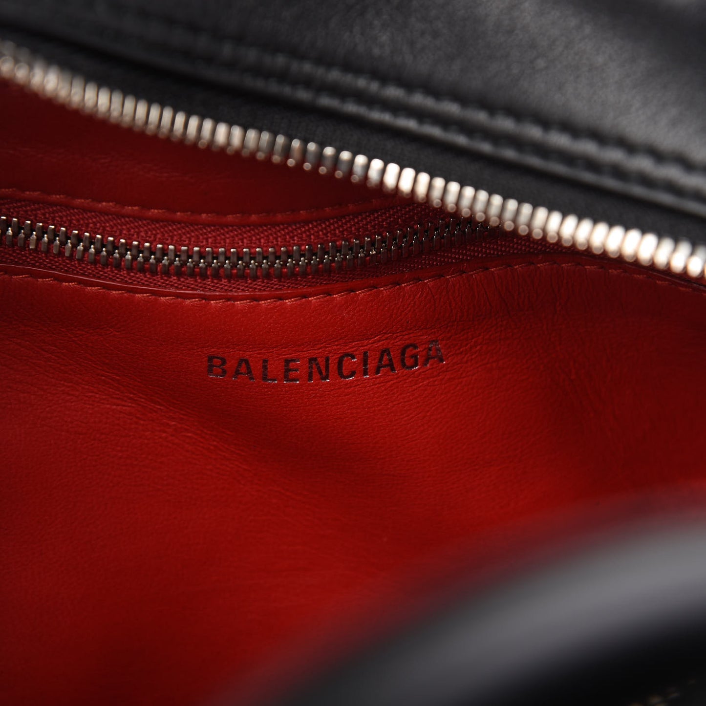 Shiny Day Calfskin XS Triangle Square Bag Black