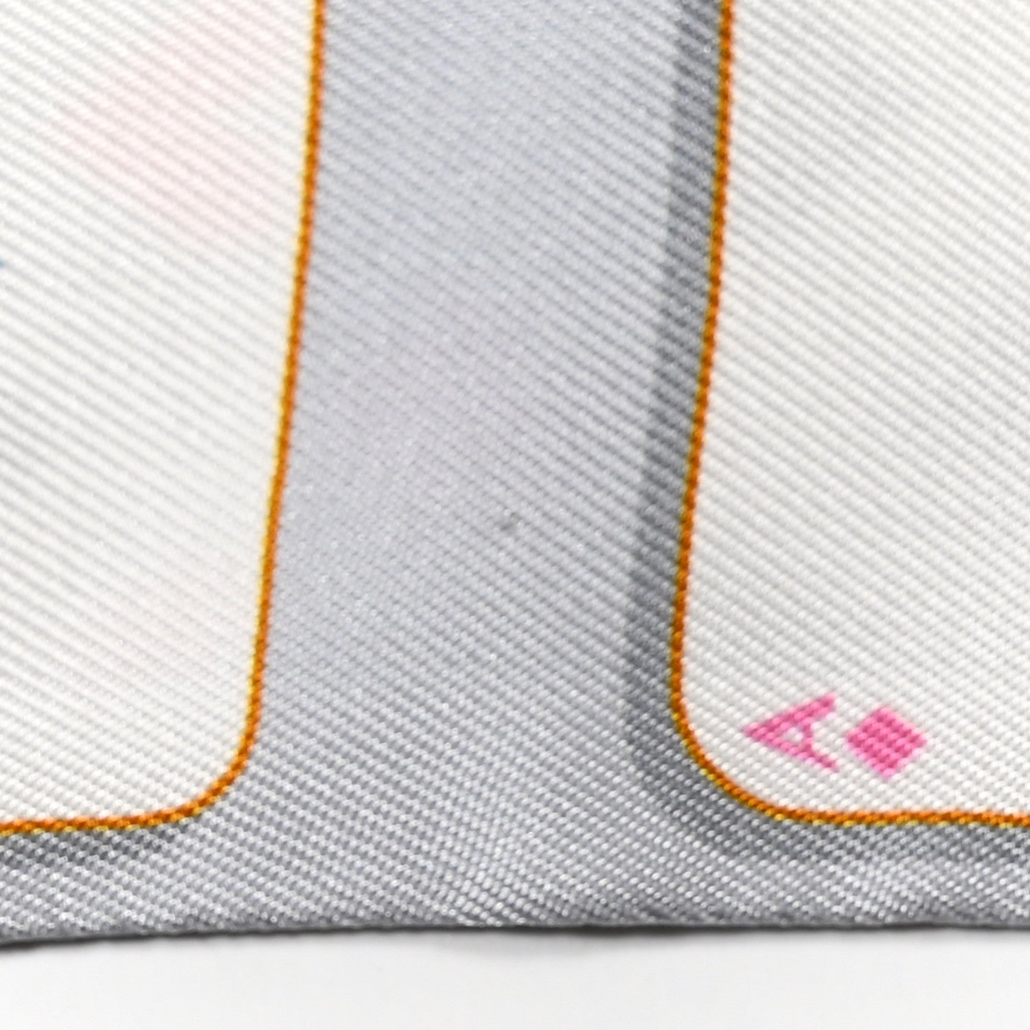 Hermes Silk Jeu de Cartes Twilly Gris Perle Rose Black 5 of 5