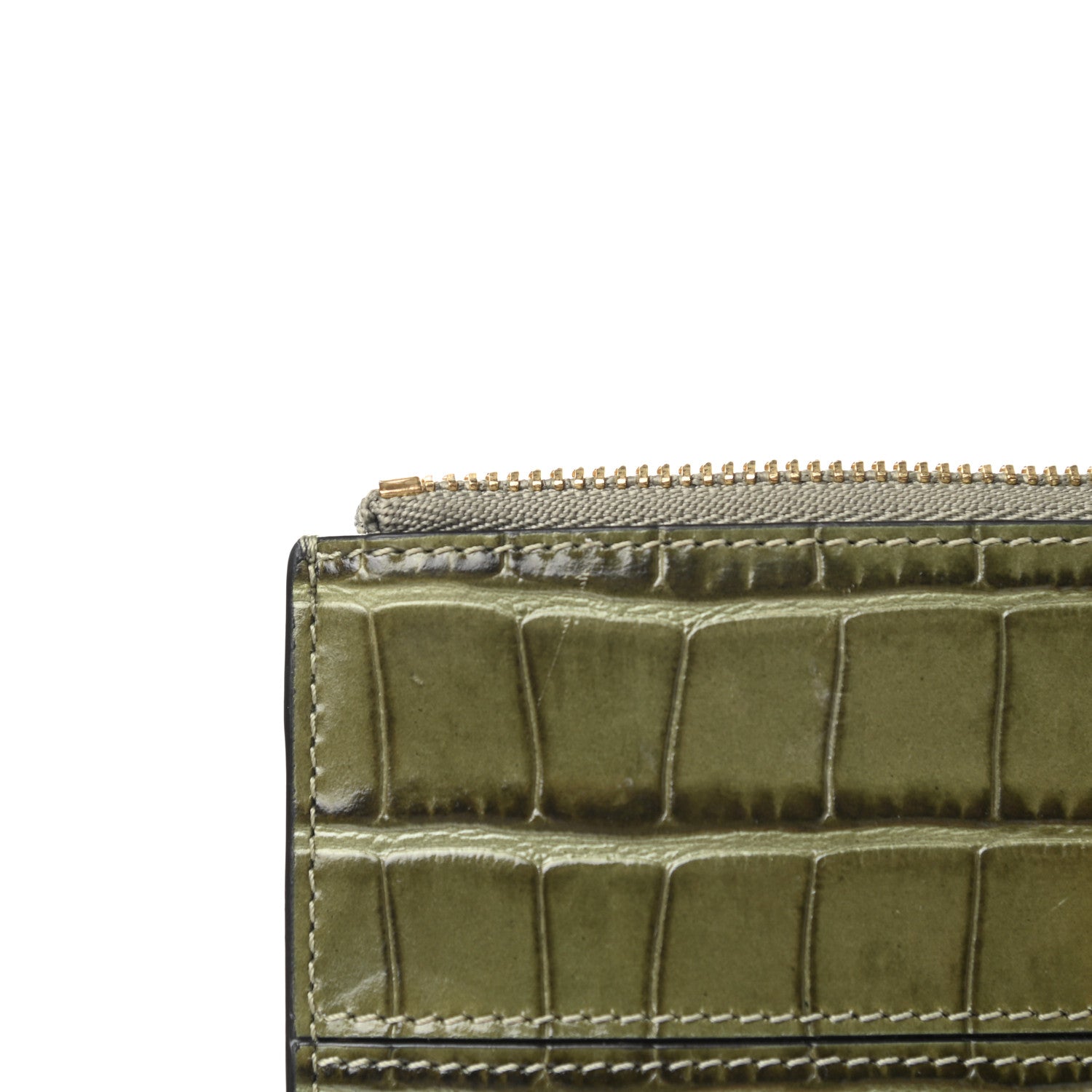 Chloe Crocodile Embossed Calfskin C Small Purse Misty Forest 8 of 8