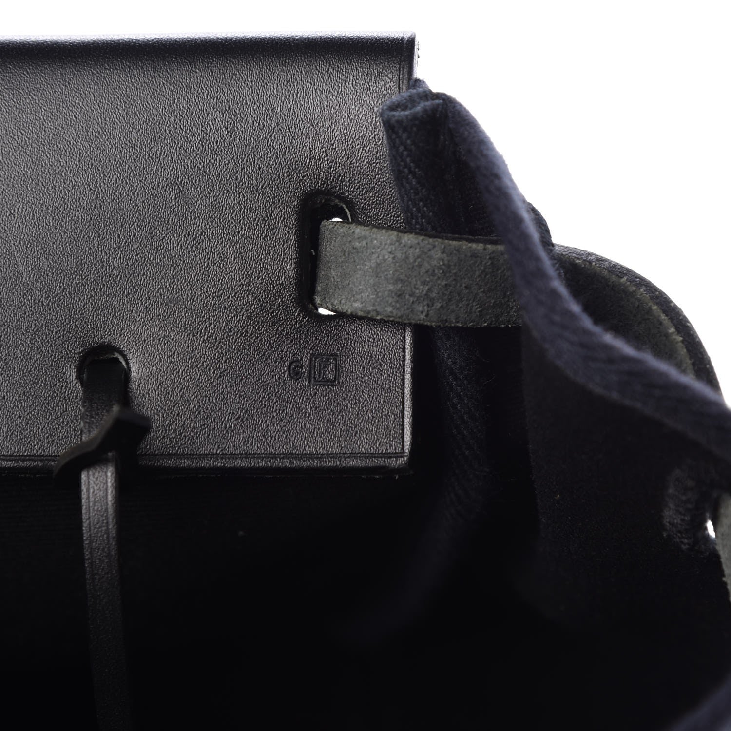 Hermes Toile Calfskin Herbag Cabas MM Black 7 of 10