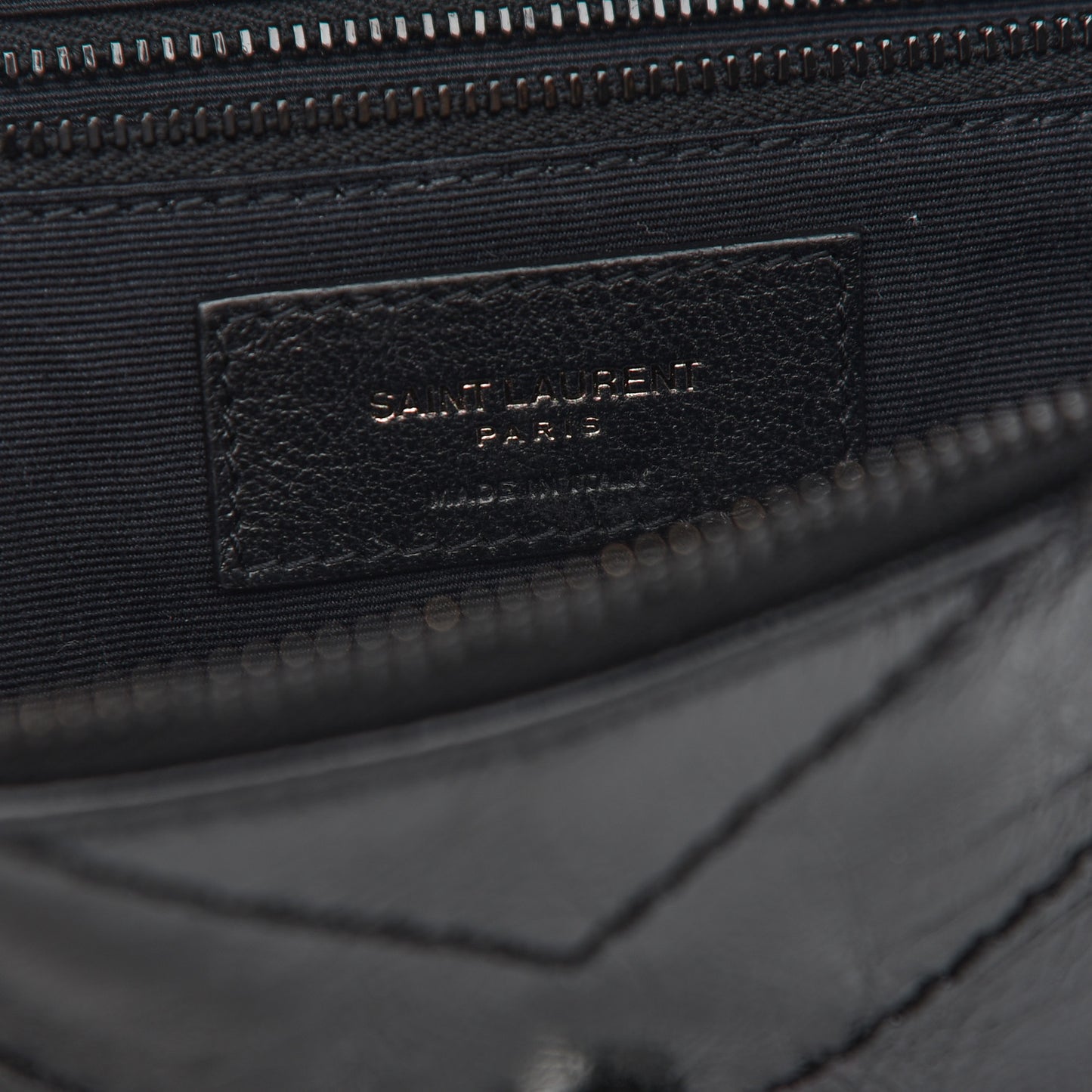 Crinkled Calfskin Matelasse Monogram Niki Body Bag Black