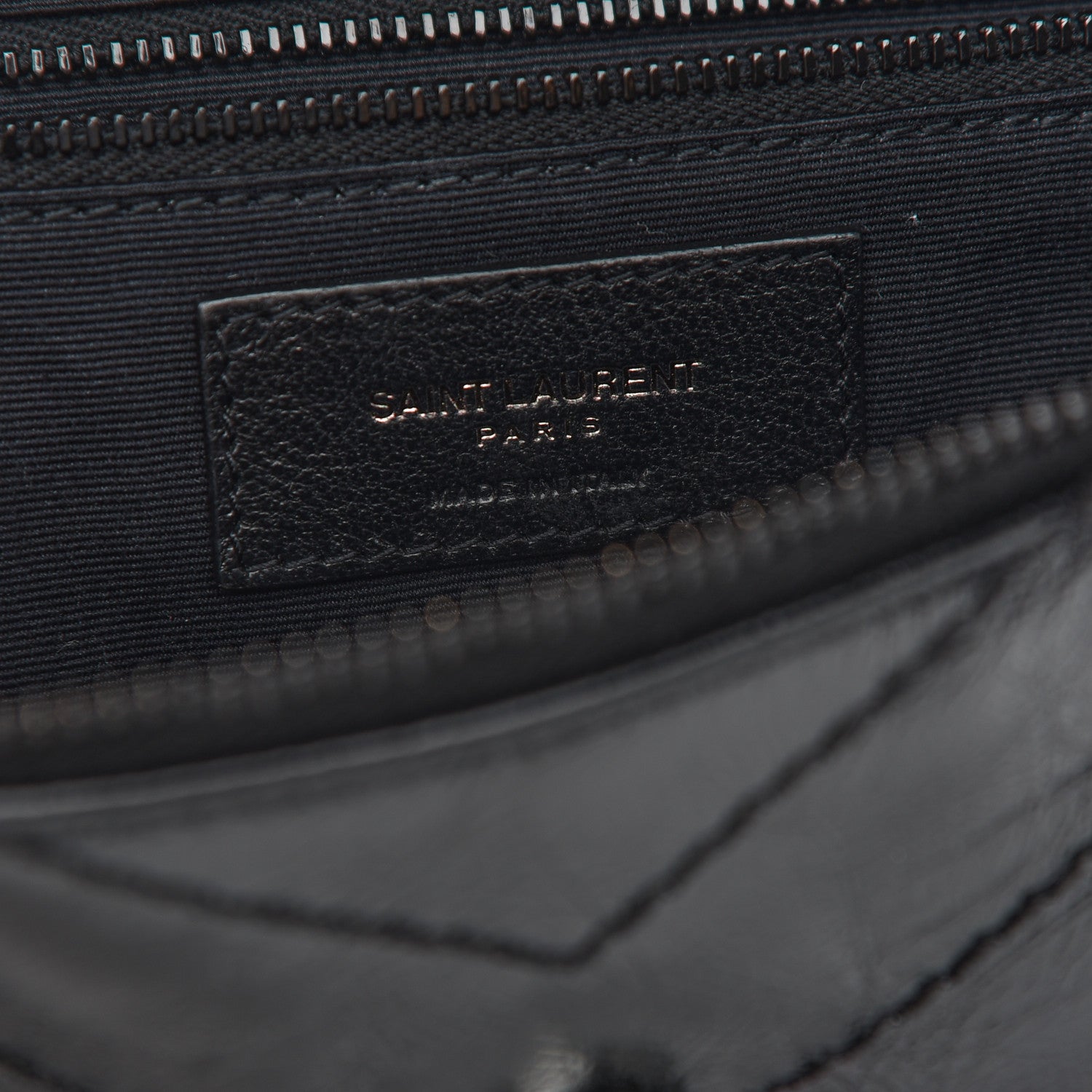 Saint Laurent Crinkled Calfskin Matelasse Monogram Niki Body Bag Black 6 of 8