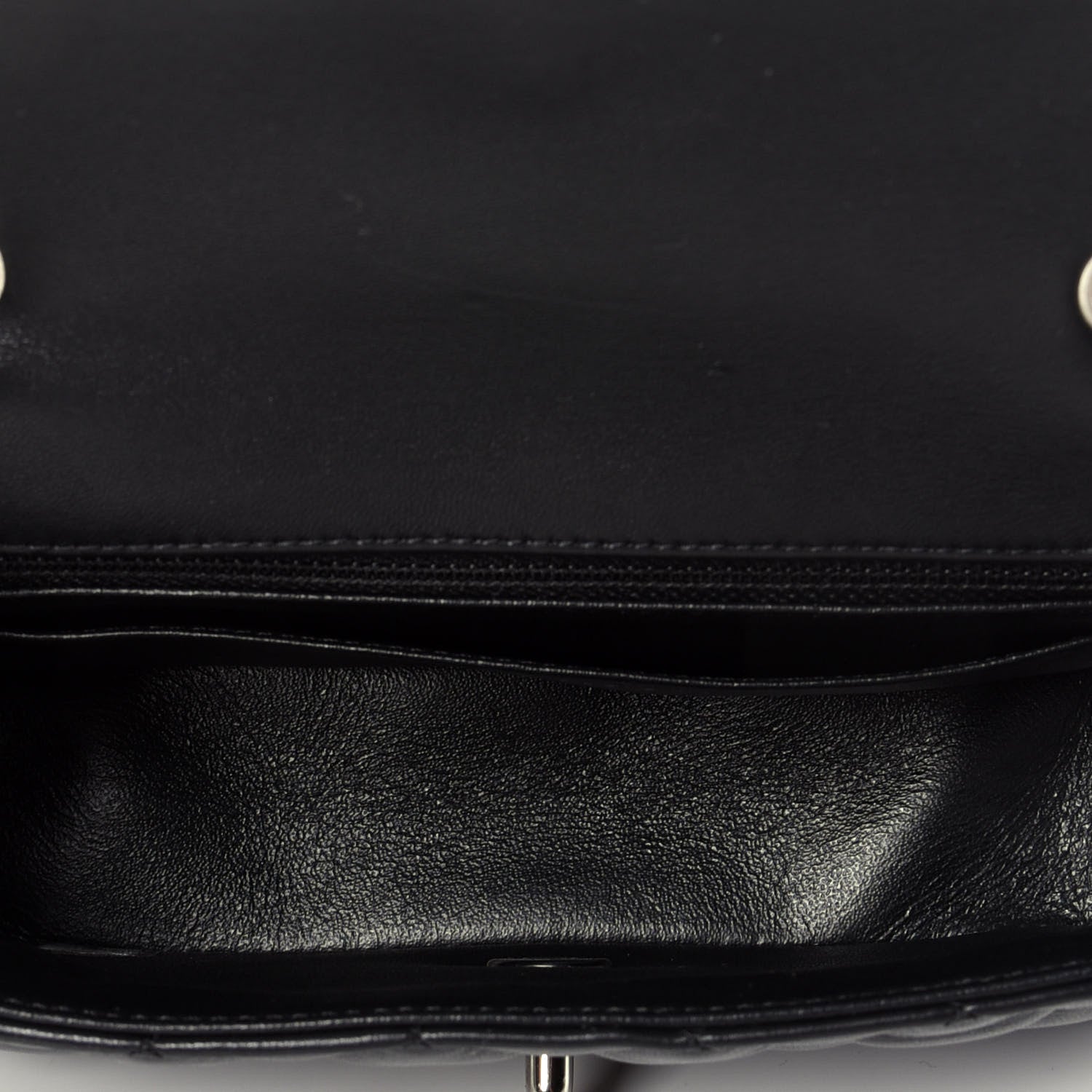 Chanel Lambskin Quilted Mini Rectangular Flap Black 5 of 9