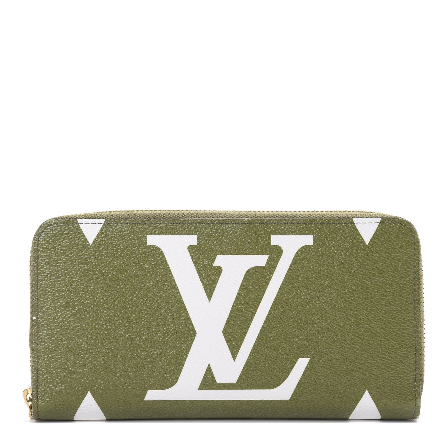Monogram Giant Zippy Wallet Kaki White
