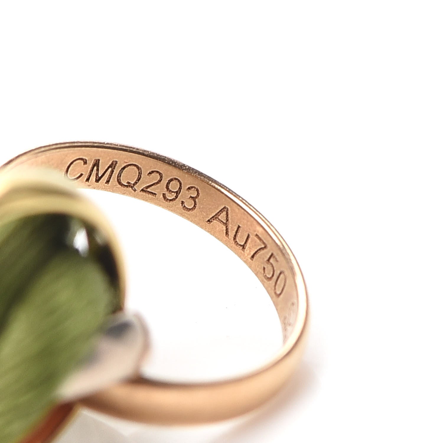 Cartier 18K Pink Yellow White Gold Trinity Adjustable Cord Bracelet Green 5 of 5