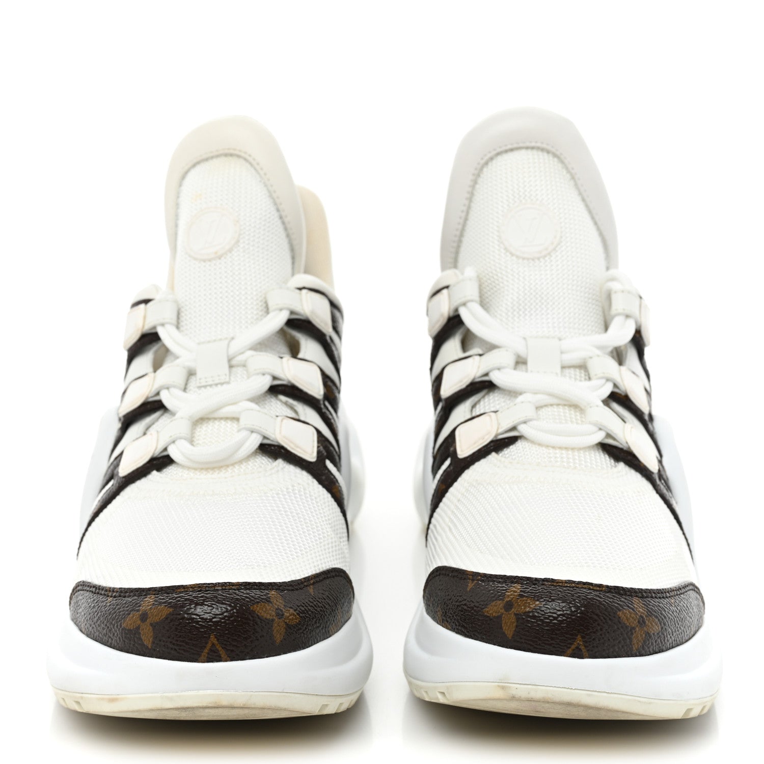 Louis Vuitton Patent Monogram LV Archlight Sneakers 42 White 2 of 10