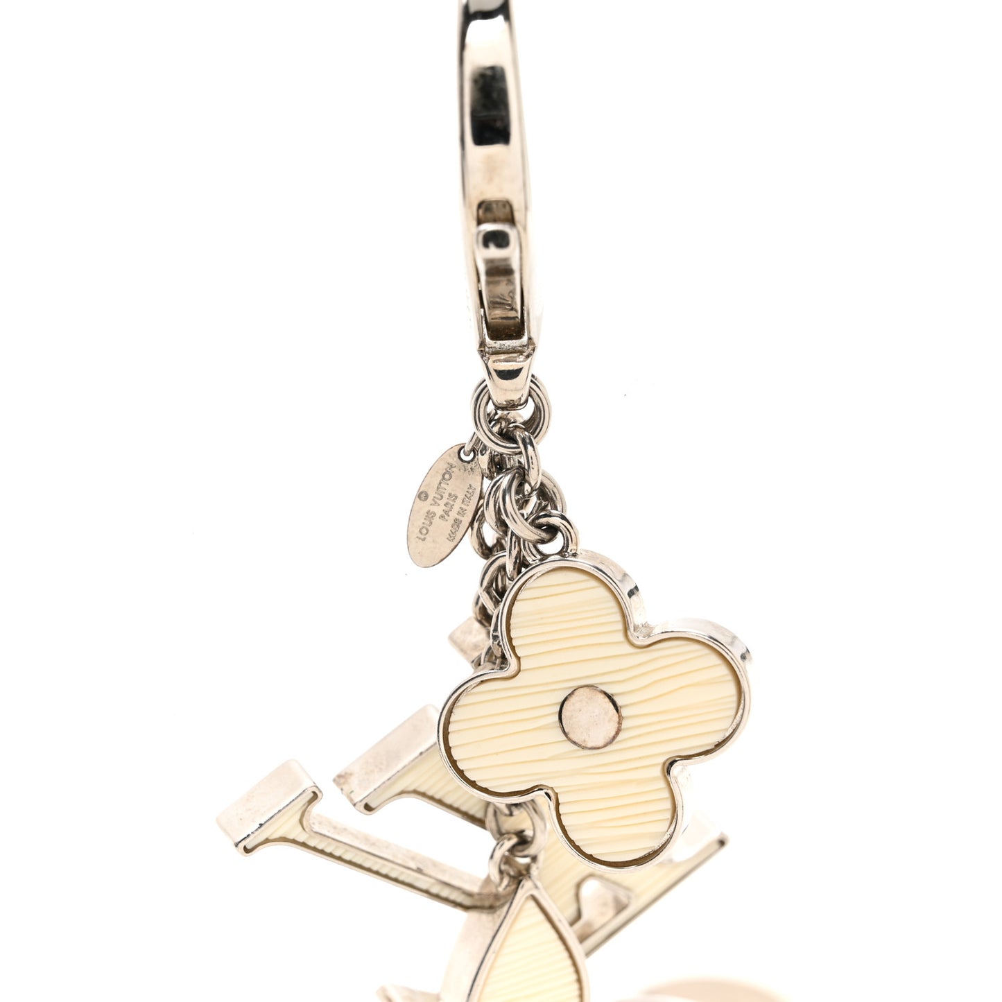 Fleur d Epi Bag Charm Ivory