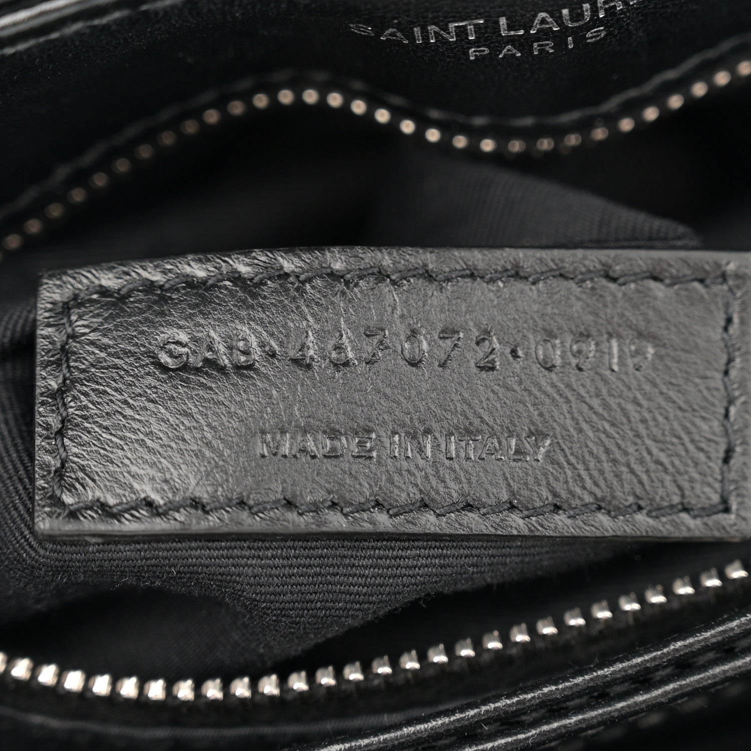 Saint Laurent Calfskin Y Quilted Monogram Toy Loulou Crossbody Bag Black 9 of 12