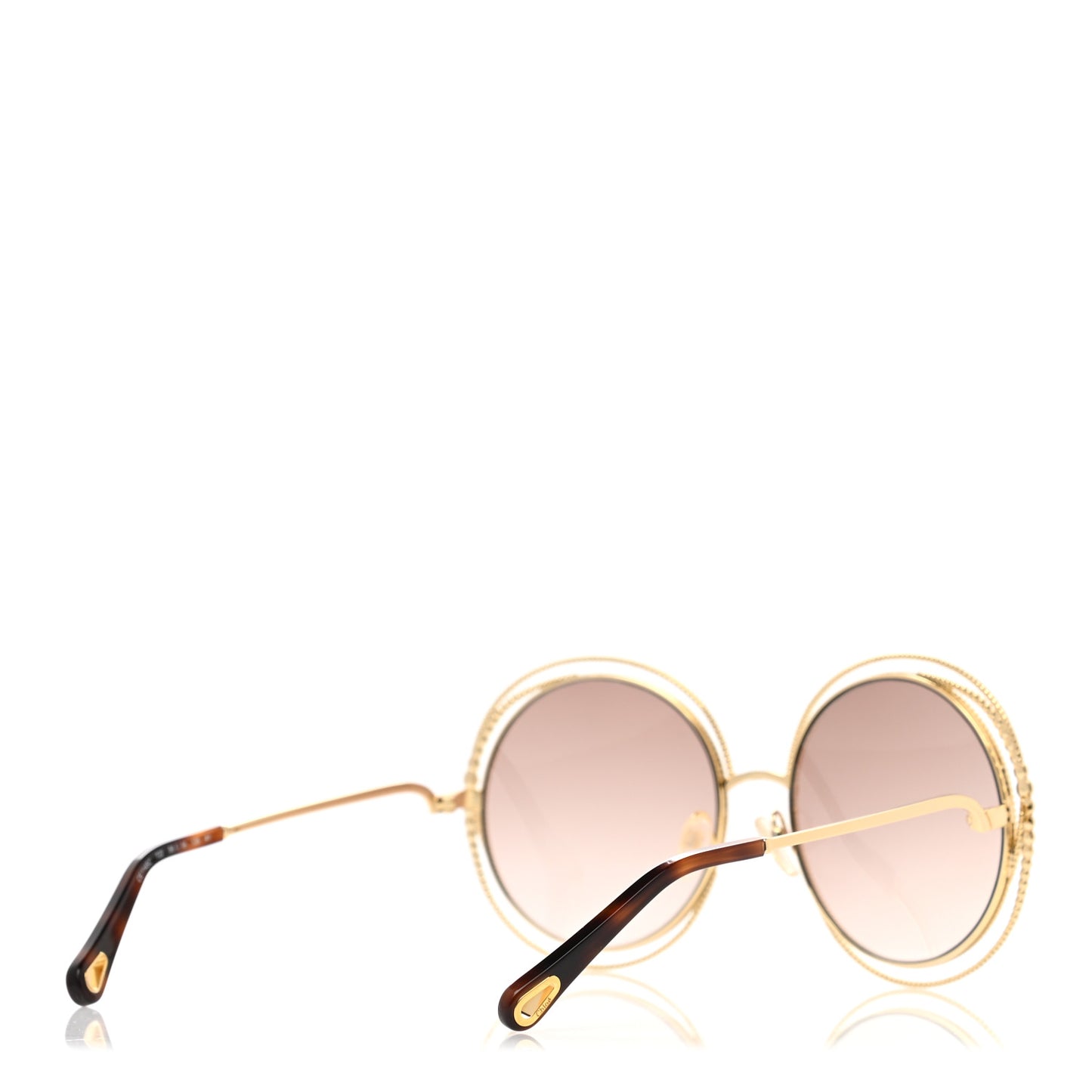 Oversized Round Carlina Sunglasses CE114SC Peach Pink