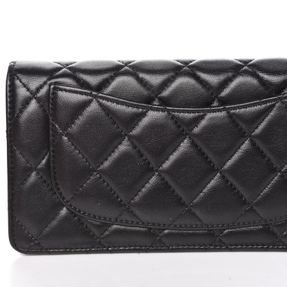 Chanel Lambskin Quilted Yen Wallet Black 10 of 11