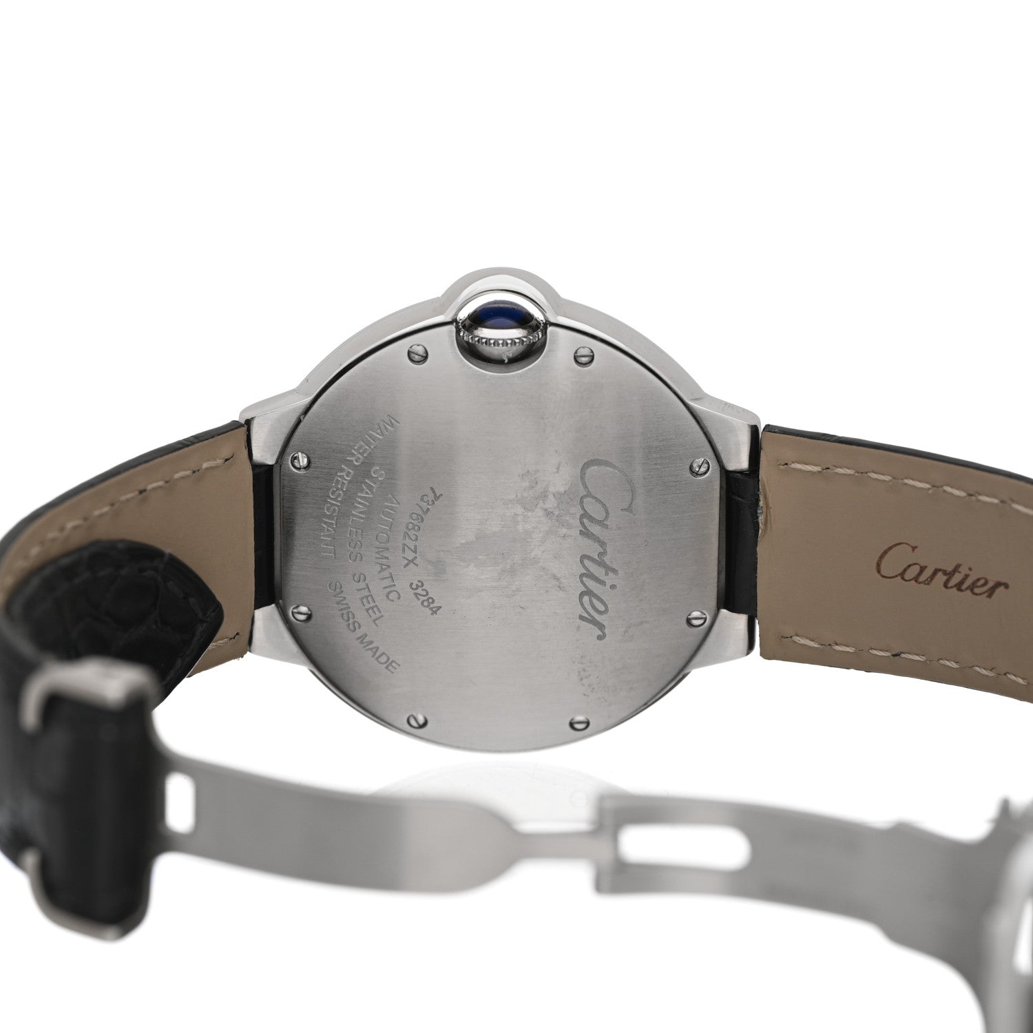 Cartier Stainless Steel Alligator 36mm Ballon Bleu De Cartier Automatic Watch 4 of 5