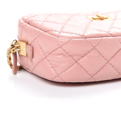 Chanel Aged Calfskin Quilted Mini Reissue Camera Case Pink 8 of 10