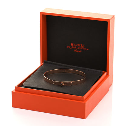 Hermes 18K Rose Gold Diamond PM Kelly Bracelet SH 4 of 5