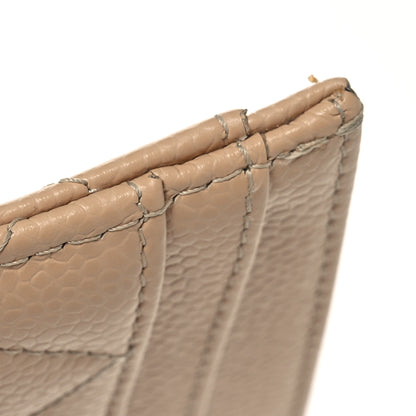 Chanel Caviar Quilted Card Holder Beige 14 of 14