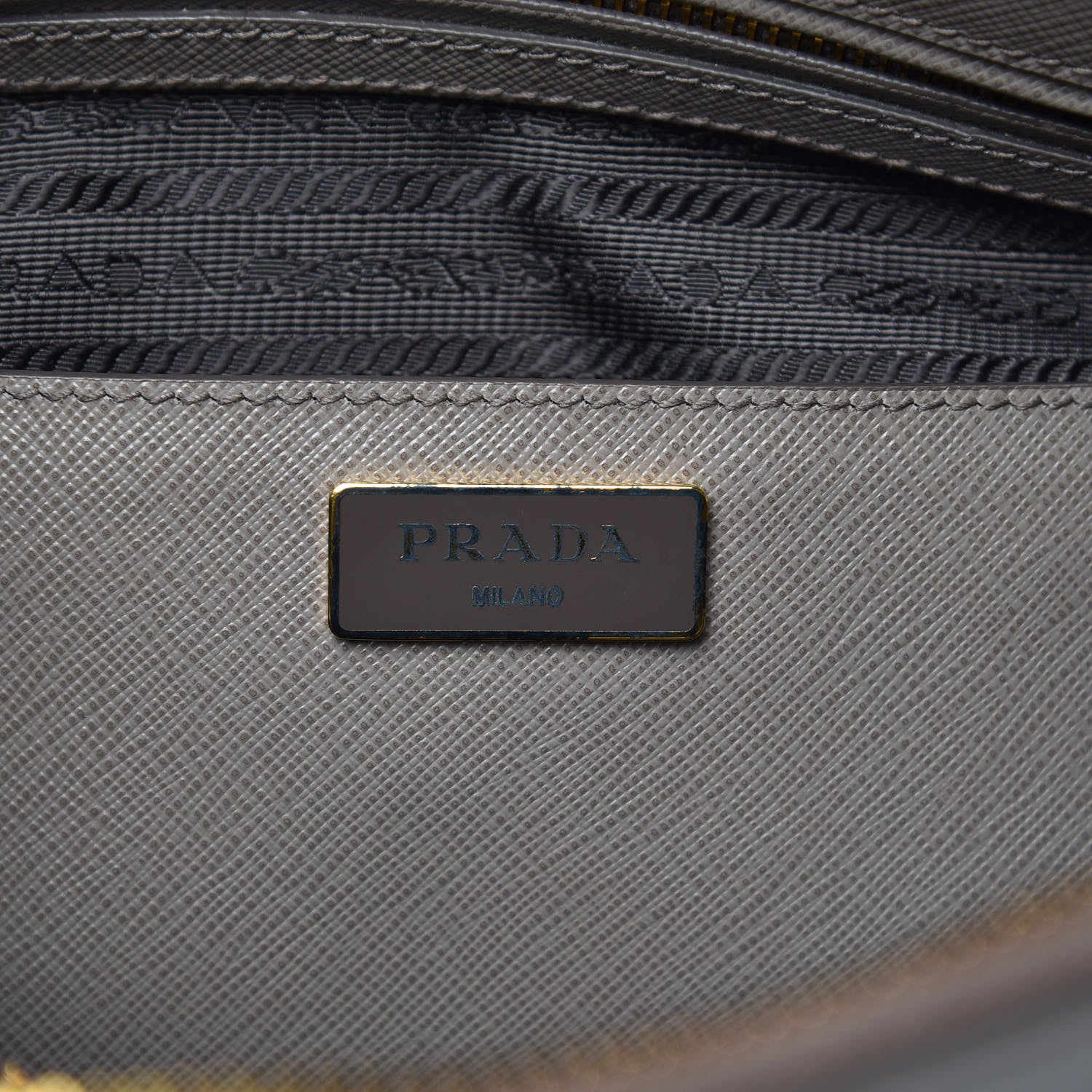 Prada Saffiano Lux Large Promenade Tote Argilla 6 of 10