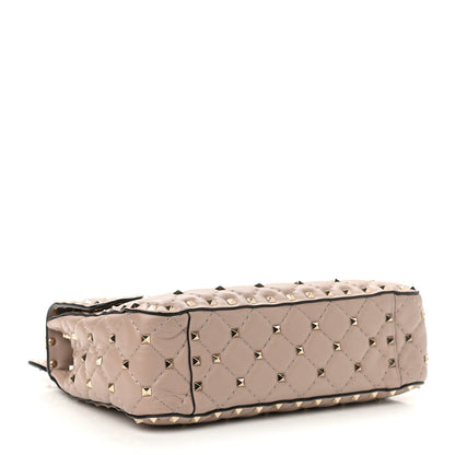 Valentino Garavani Nappa Medium Rockstud Spike Shoulder Bag Poudre 4 of 9