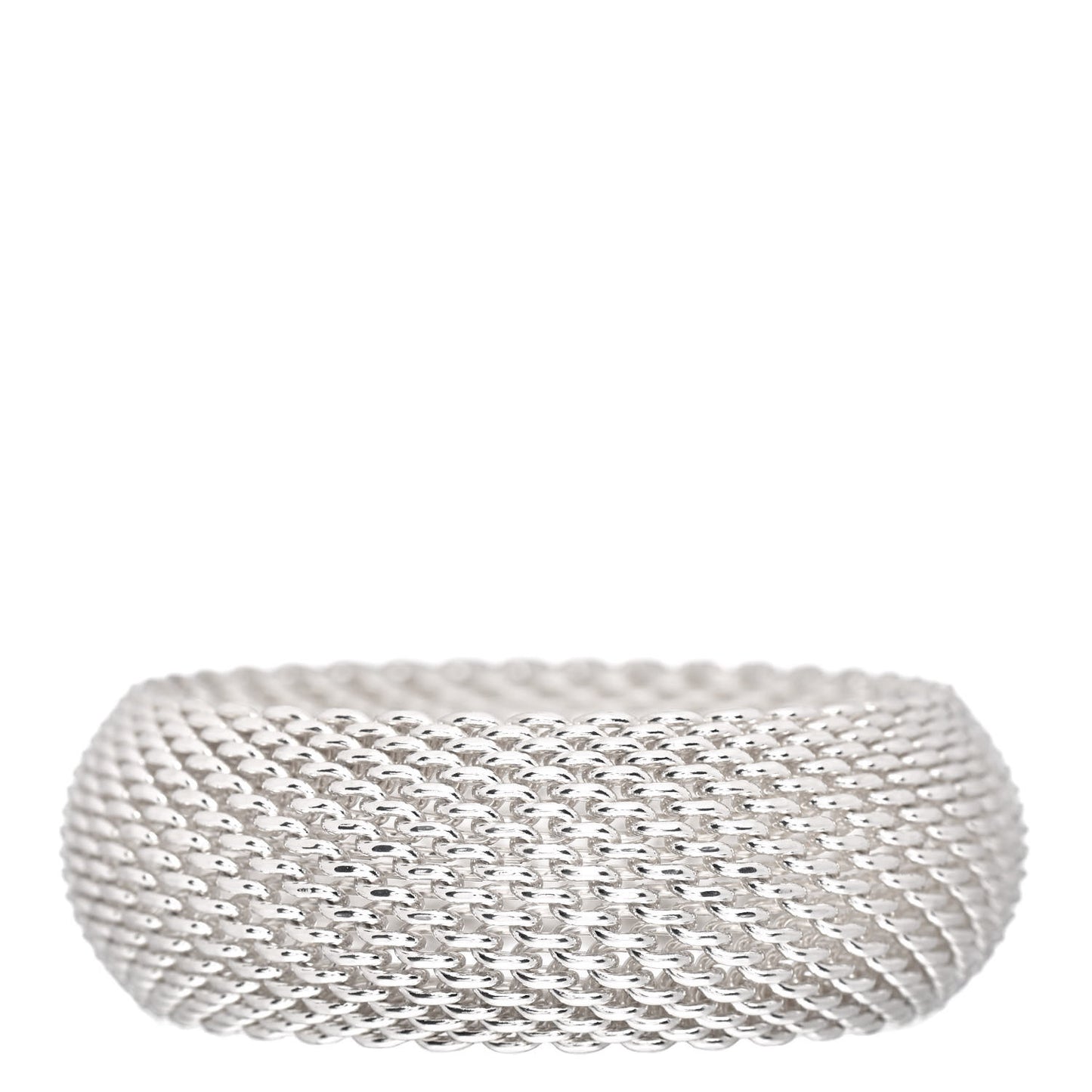 Sterling Silver Wide Somerset Mesh Bracelet