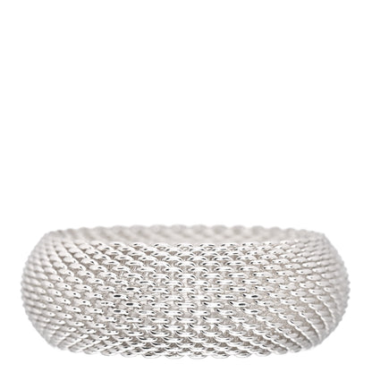Tiffany Sterling Silver Wide Somerset Mesh Bracelet 1 of 4