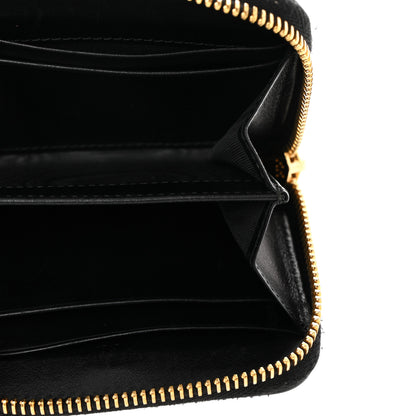 Prada Saffiano Metal Zip Coin Purse Black 5 of 9