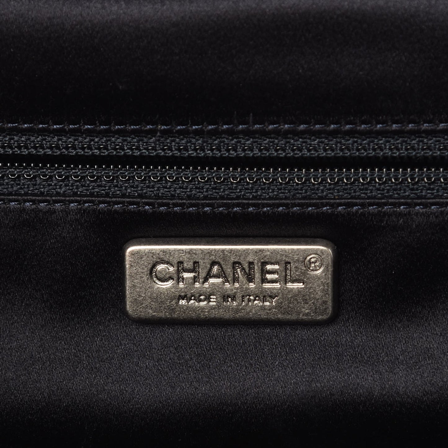 Lambskin Stitched Timeless Clutch Navy