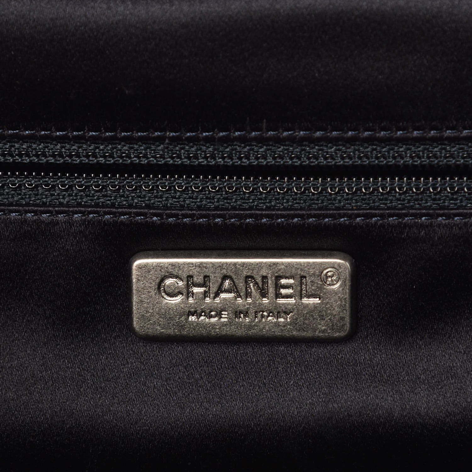 Chanel Lambskin Stitched Timeless Clutch Navy 6 of 7