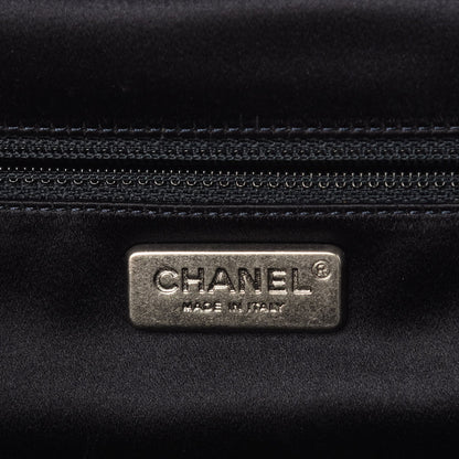 Chanel Lambskin Stitched Timeless Clutch Navy 6 of 7