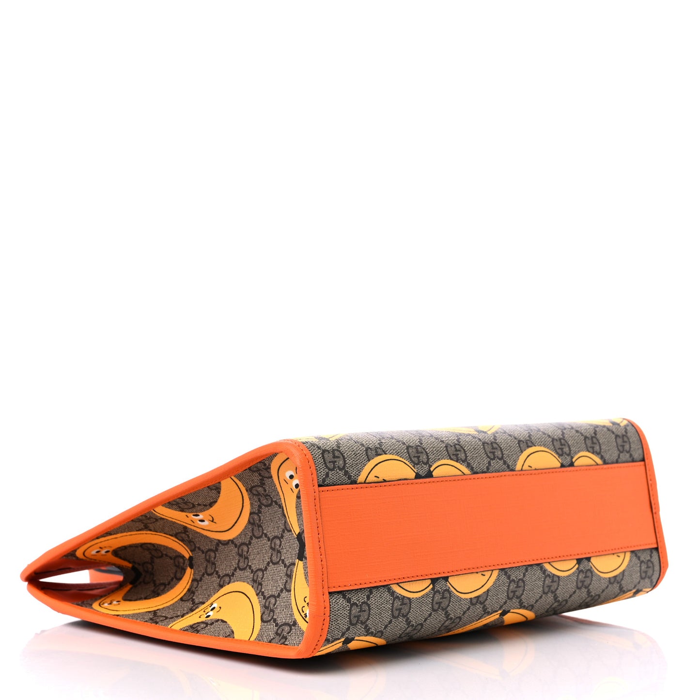 GG Supreme Monogram Banana Childrens Tote Beige Ebony Multicolor Carrot Orange