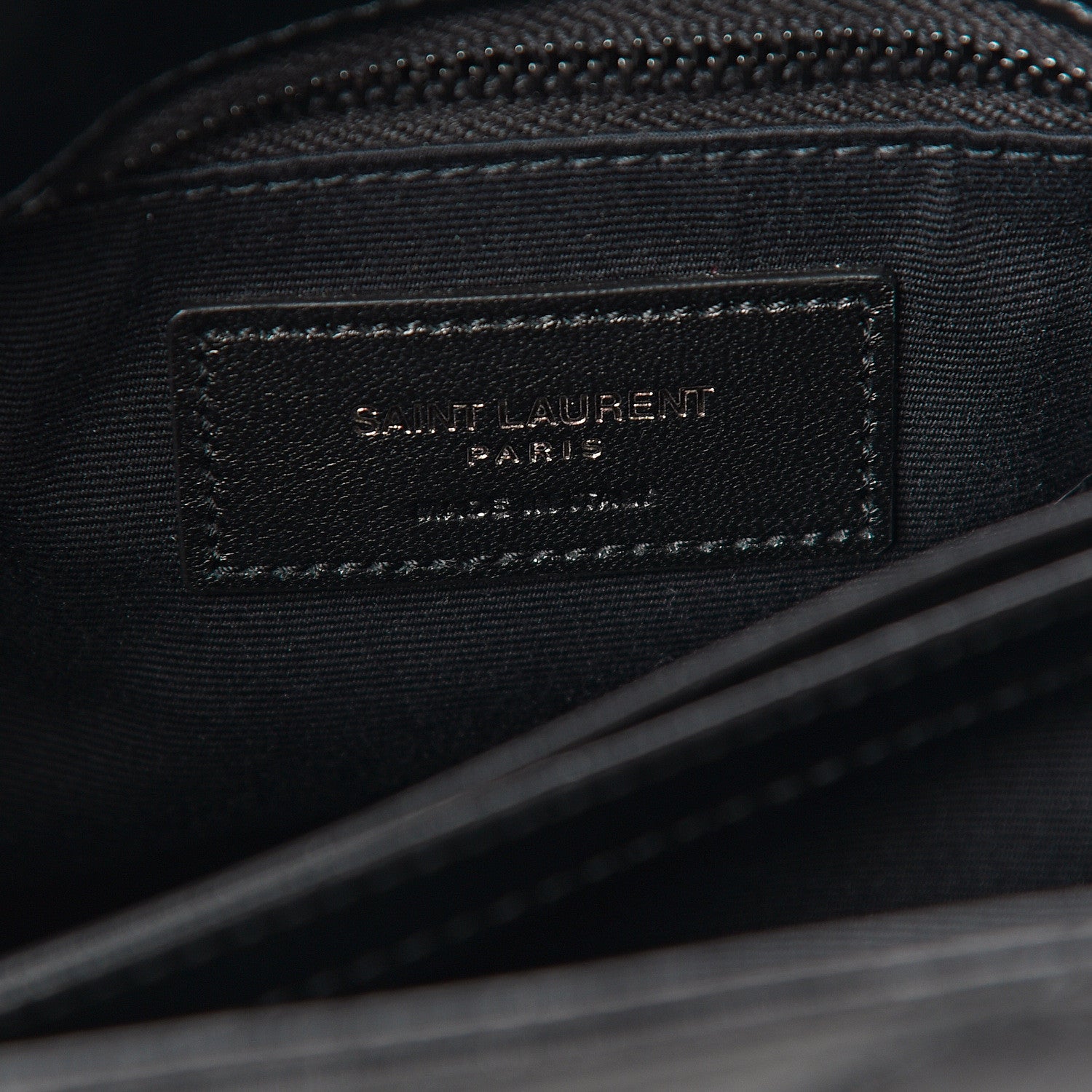 Saint Laurent Calfskin Y Quilted Monogram Toy Loulou Crossbody Bag Black 5 of 9