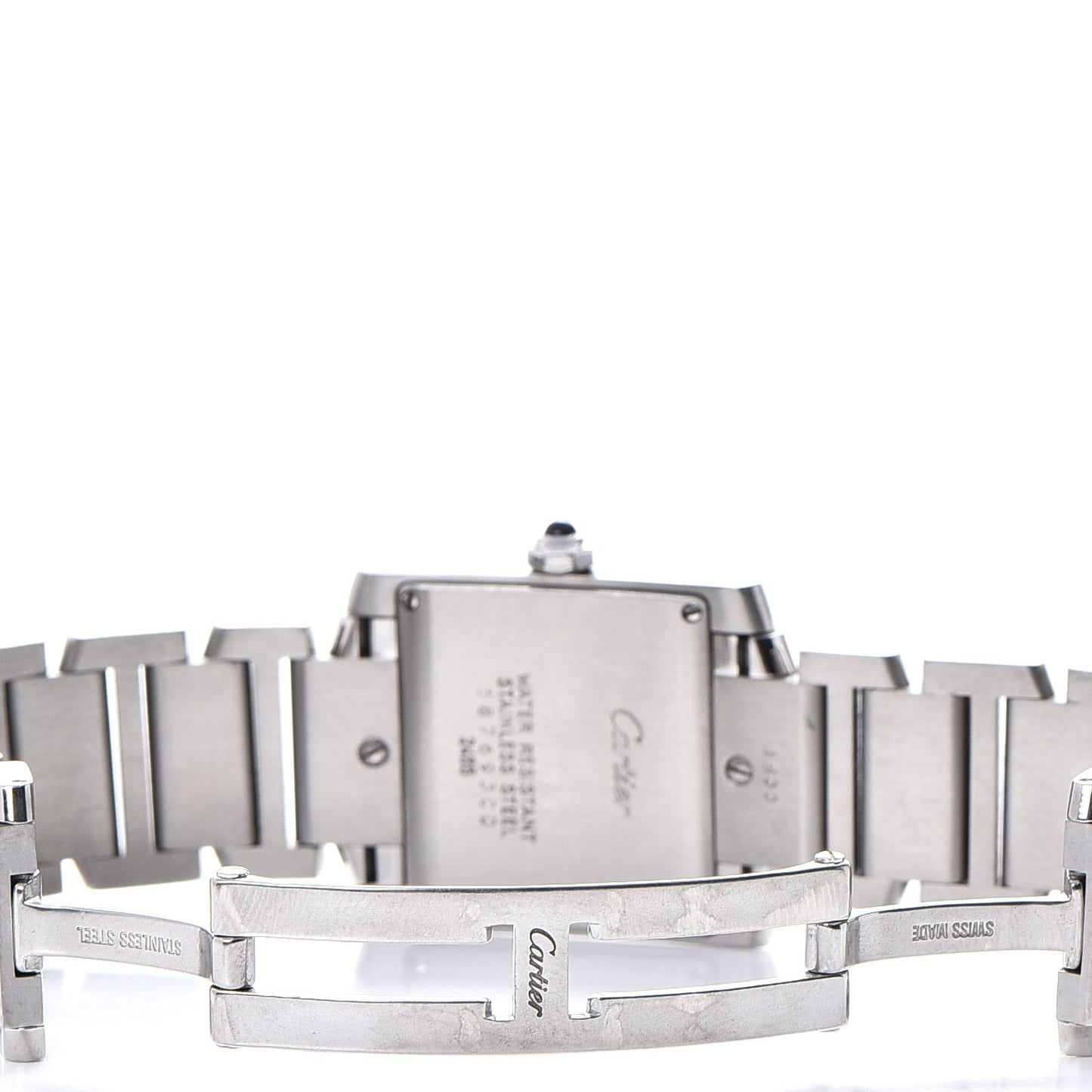 Stainless Steel 25mm Tank Francaise Quartz Watch