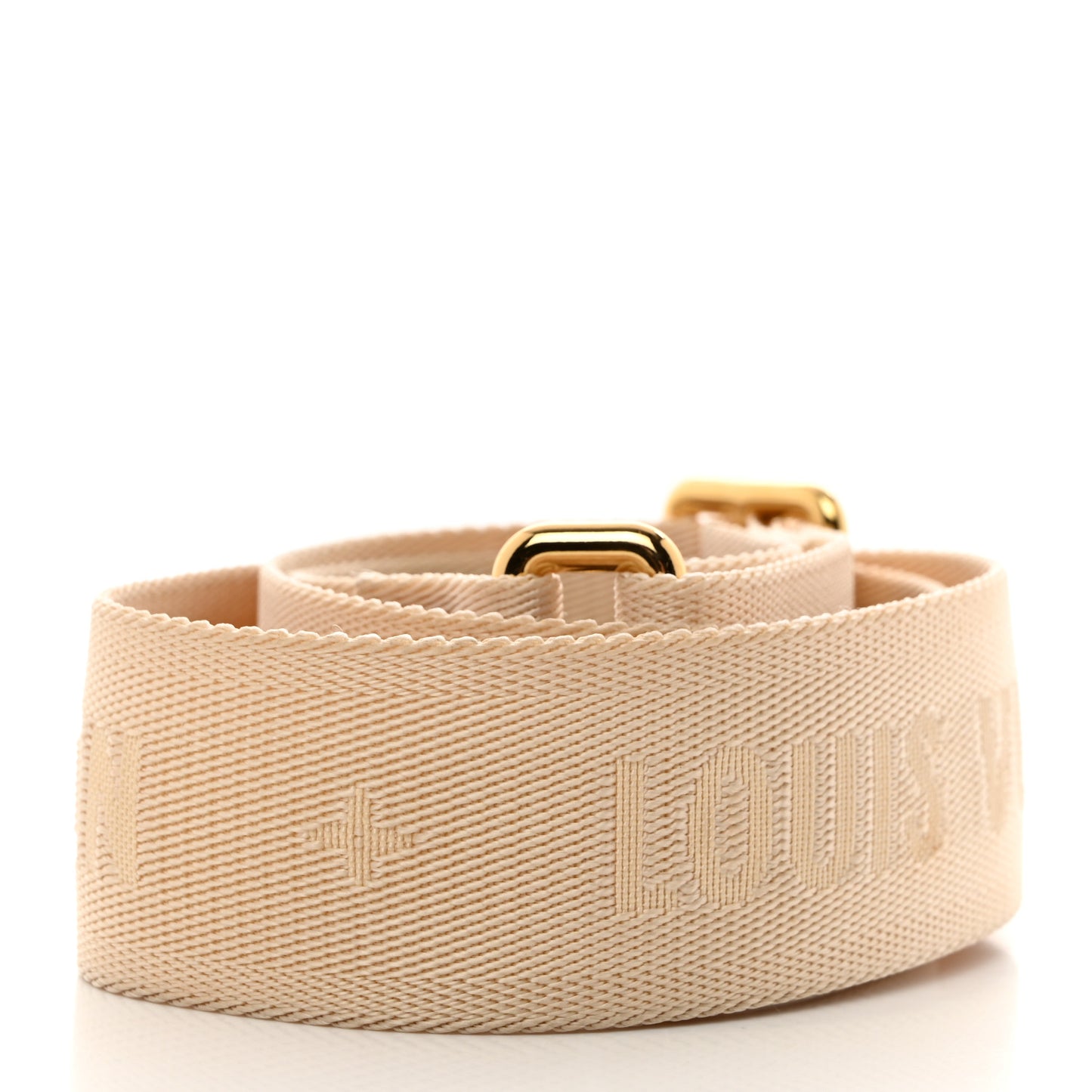 Jacquard Monogram Adjustable Shoulder Strap New Creme