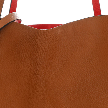 Valentino Garavani Pebbled Calfskin Medium Rockstud Reversible Tote Light Cuir Rosso Valentino 10 of 15