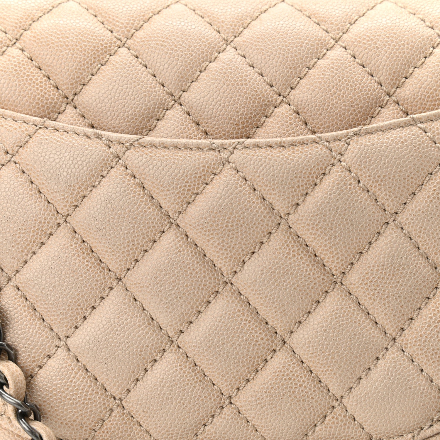 Chanel Caviar Quilted Small Coco Handle Flap Light Beige 11 of 11