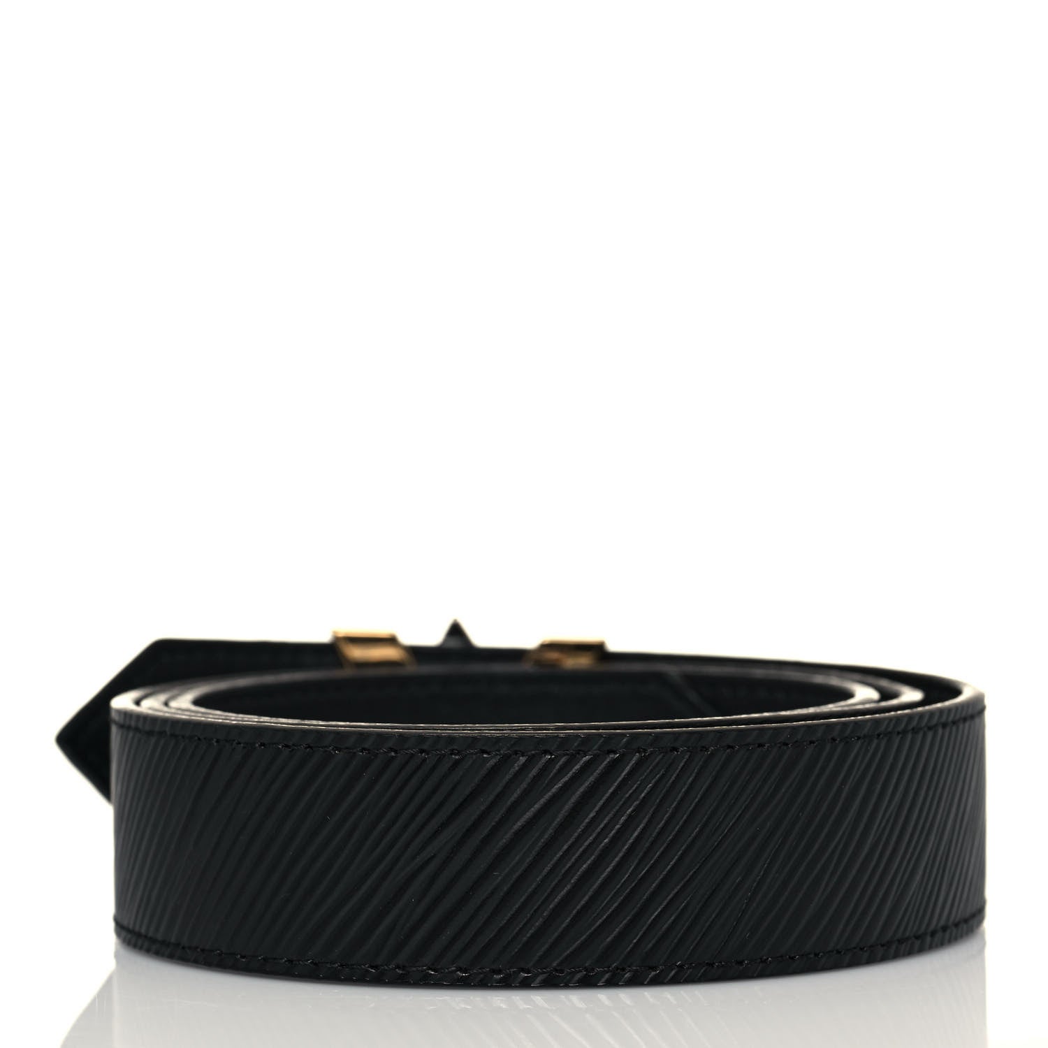 Louis Vuitton Epi 30mm LV Twist Belt 85 34 Black 2 of 5