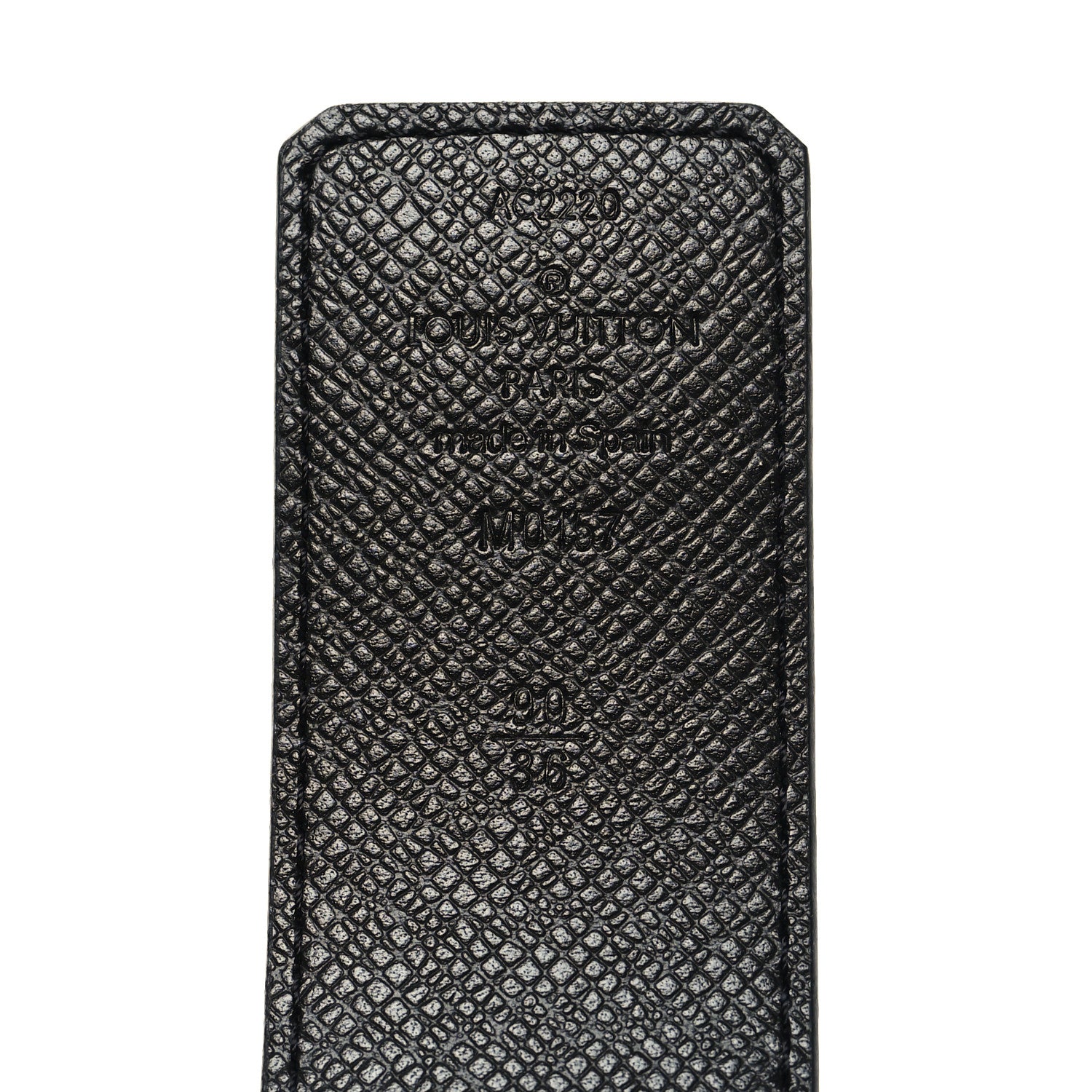 Louis Vuitton Monogram Eclipse Taigarama 40mm LV Initiales Reversible Belt 90 36 Black 5 of 5