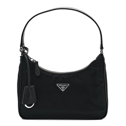 Prada Tessuto Nylon Saffiano Mini Re-Edition 2005 Bag Black 1 of 8