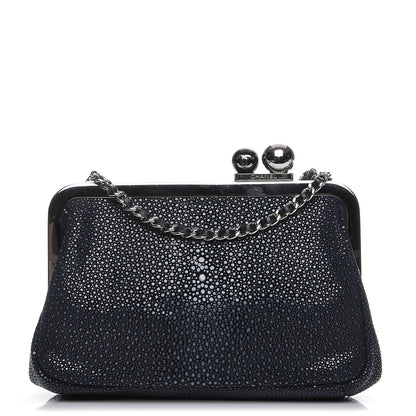 Chanel Stingray Degrade Frame Clutch Navy Blue 1 of 7