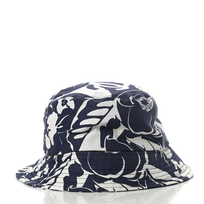 Chanel Cotton Canvas Bucket Hat M Navy Ivory 4 of 6