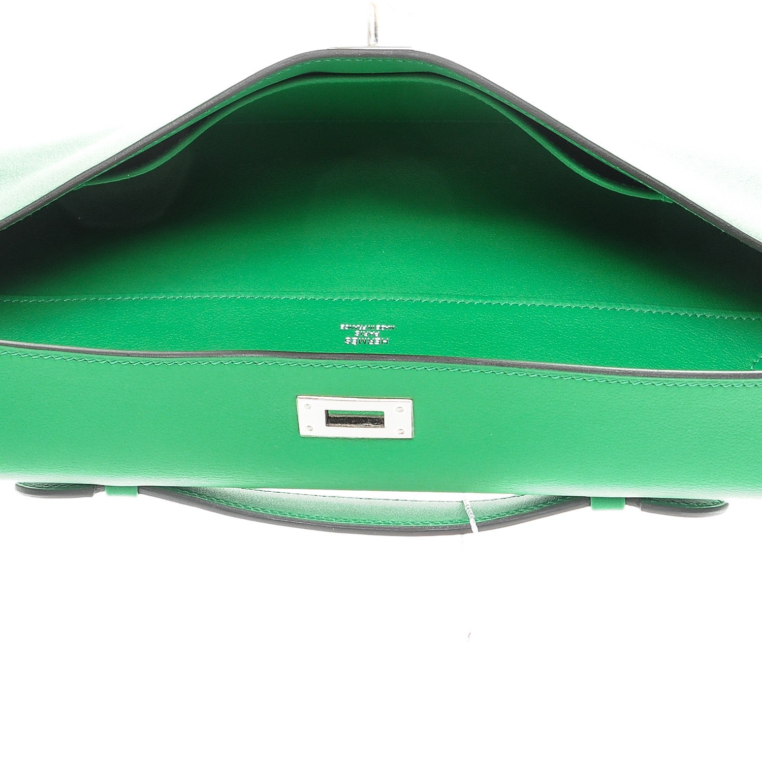 Hermes Swift Kelly Cut Clutch Pochette Bambou 7 of 22