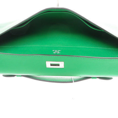 Hermes Swift Kelly Cut Clutch Pochette Bambou 7 of 22