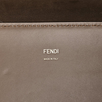 Fendi Vitello King Plexiglass Elaphe Python Print Logo Medium Fendi Sunshine Shopper Tote Tartufo Daisy Roccia 6 of 11