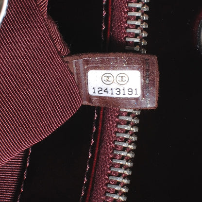 Chanel Patent Grand Shopping Tote GST Bordeaux 8 of 8