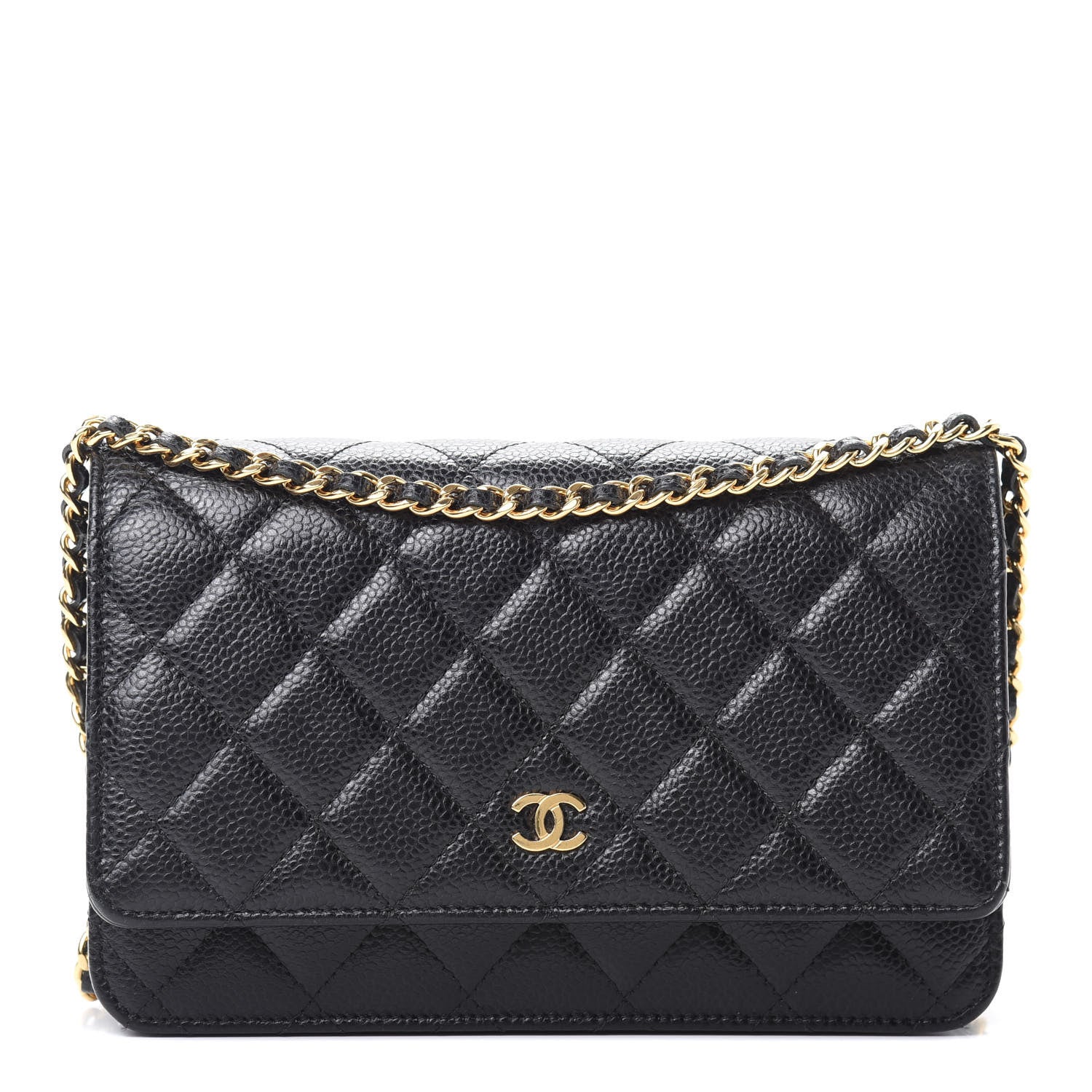 Chanel Caviar Quilted Wallet On Chain WOC Black 1 of 13