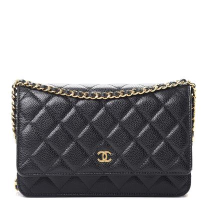 Chanel Caviar Quilted Wallet On Chain WOC Black 1 of 13