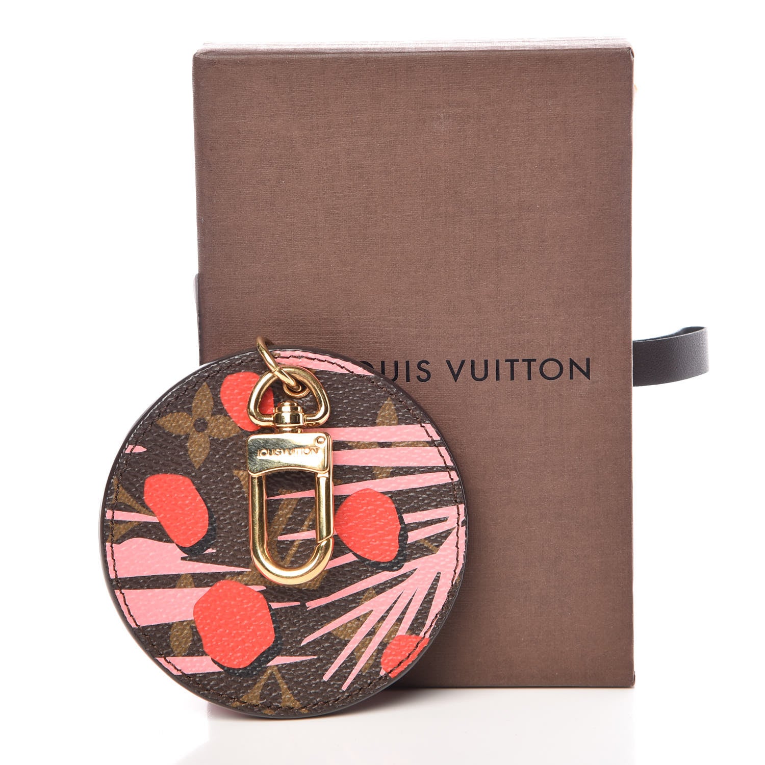 Louis Vuitton Monogram Jungle Dots Bag Charm Key Ring Sugar Pink Poppy 4 of 4