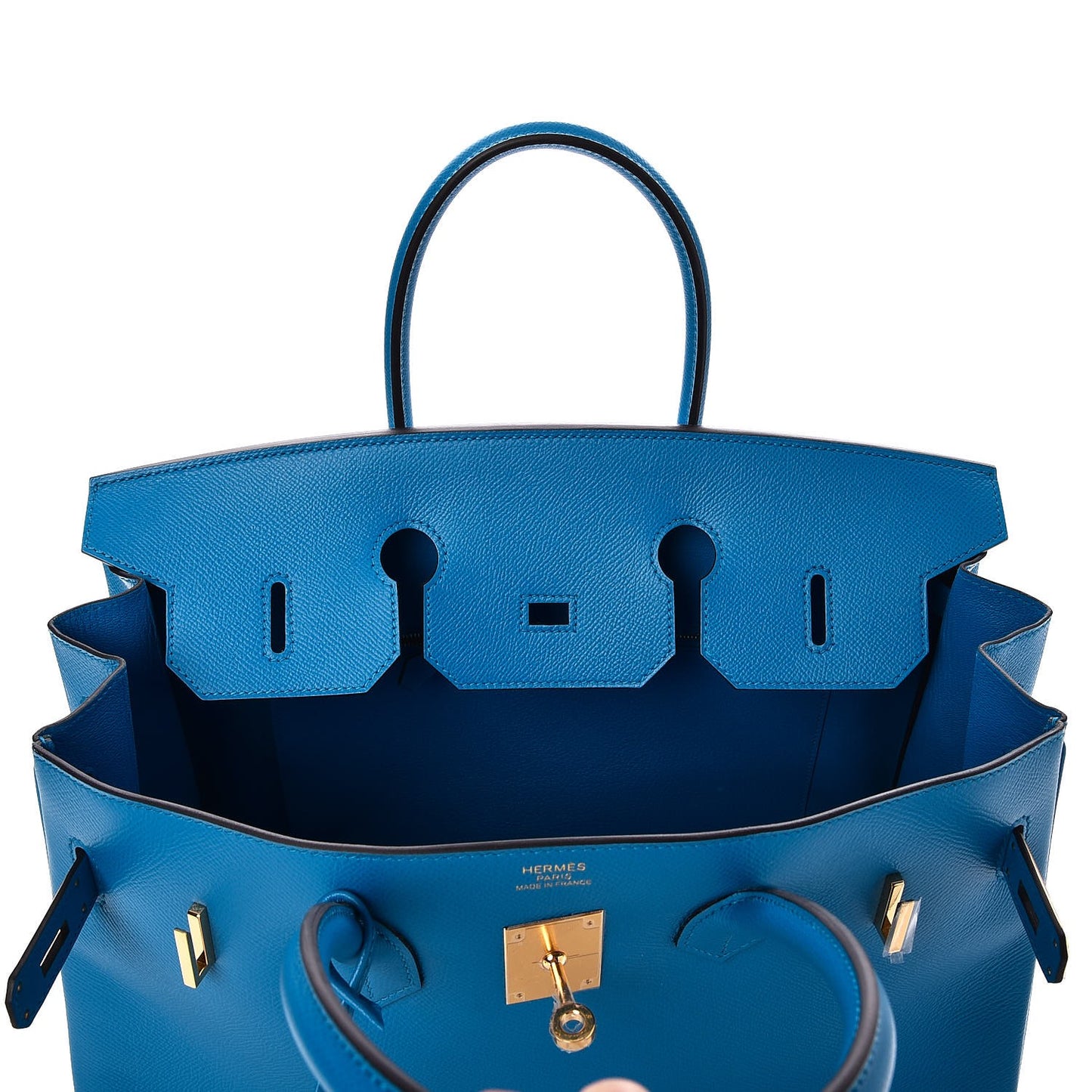 Epsom Birkin 35 Bleu Zanzibar
