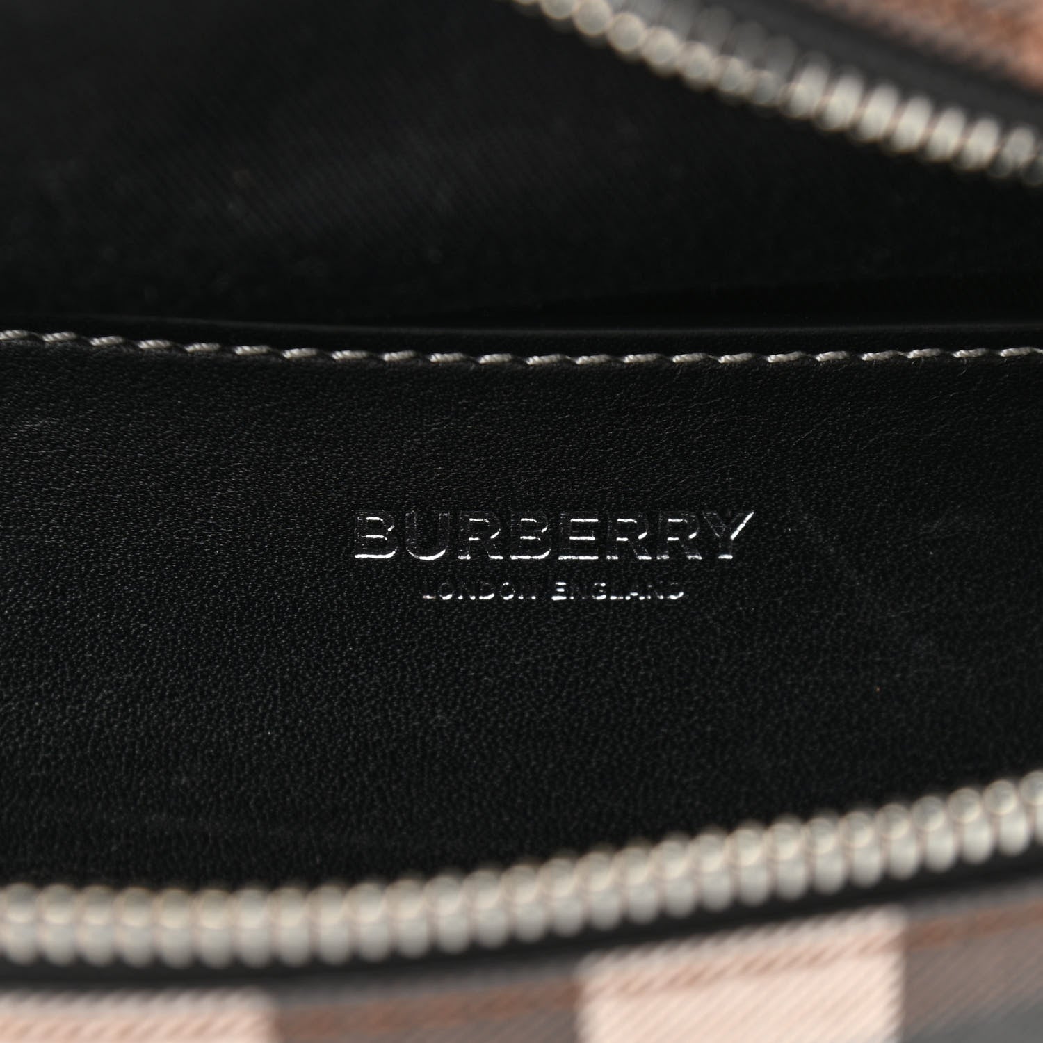 Burberry E-canvas Check Bum Bag Dark Birch Brown 6 of 9