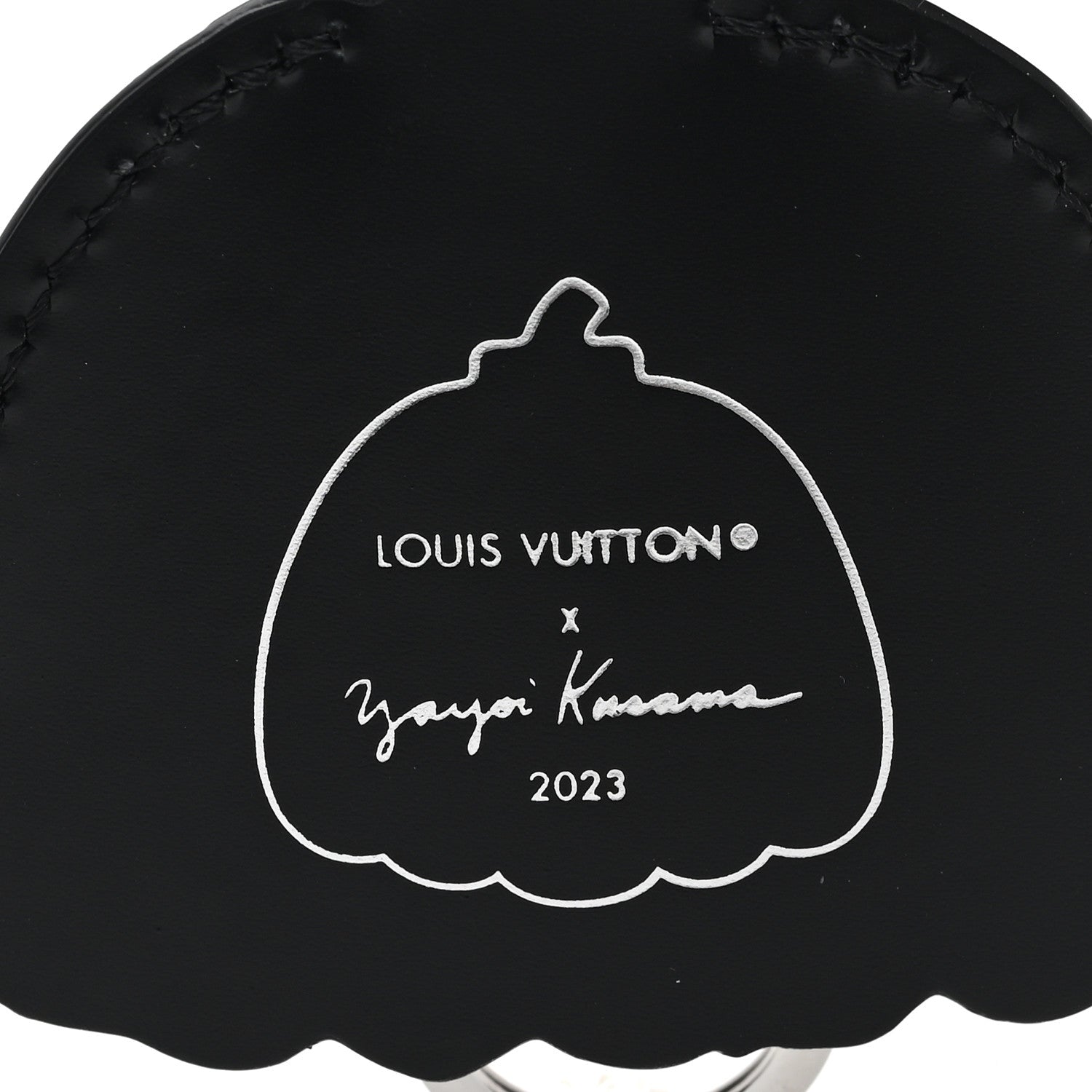 Louis Vuitton LV x YK Infinity Dots Pumpkin Dots Key Ring Black Fuchsia 3 of 3