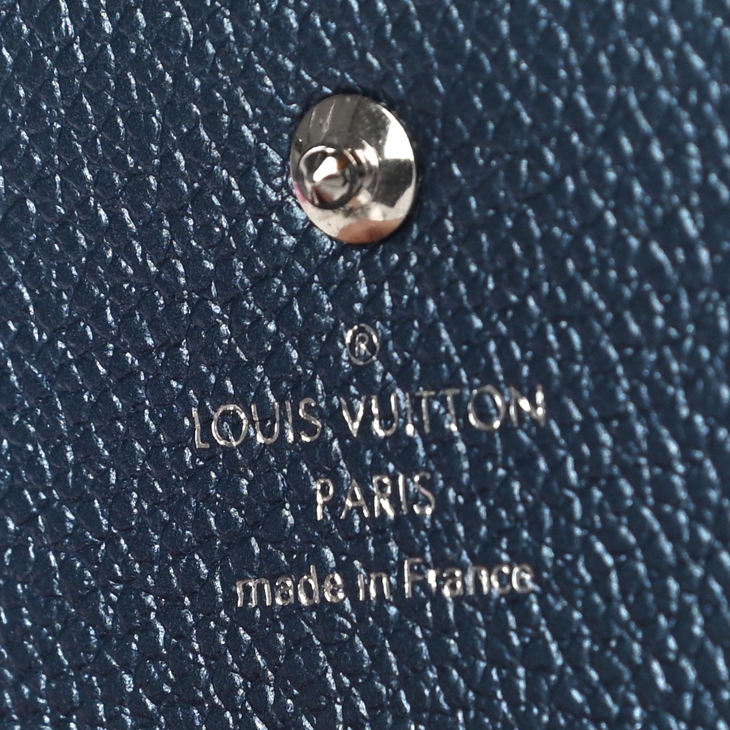 Louis Vuitton Metallic Monogram Business Card Holder Navy Nacre 6 of 9