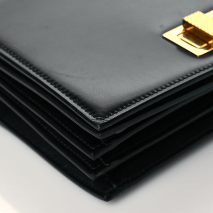 Saint Laurent Smooth Calfskin Medium Domino Shoulder Bag Black 9 of 10