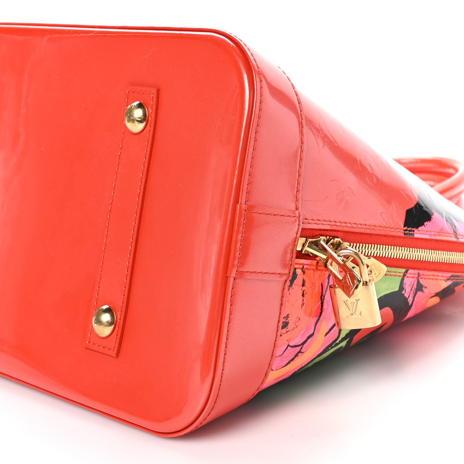 Louis Vuitton Vernis Roses Alma GM Orange Sunset 9 of 9